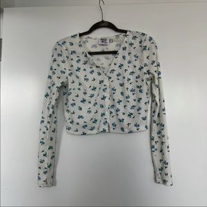 Princess Polly | Blue floral sweater | size 6